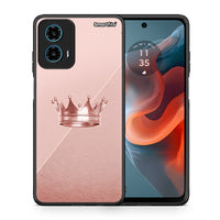 Thumbnail for Θήκη Motorola G34 5G Crown Minimal από τη Smartfits με σχέδιο στο πίσω μέρος και μαύρο περίβλημα | Motorola G34 5G Crown Minimal case with colorful back and black bezels