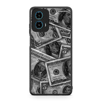 Thumbnail for Motorola G34 5G Money Dollars θήκη από τη Smartfits με σχέδιο στο πίσω μέρος και μαύρο περίβλημα | Smartphone case with colorful back and black bezels by Smartfits