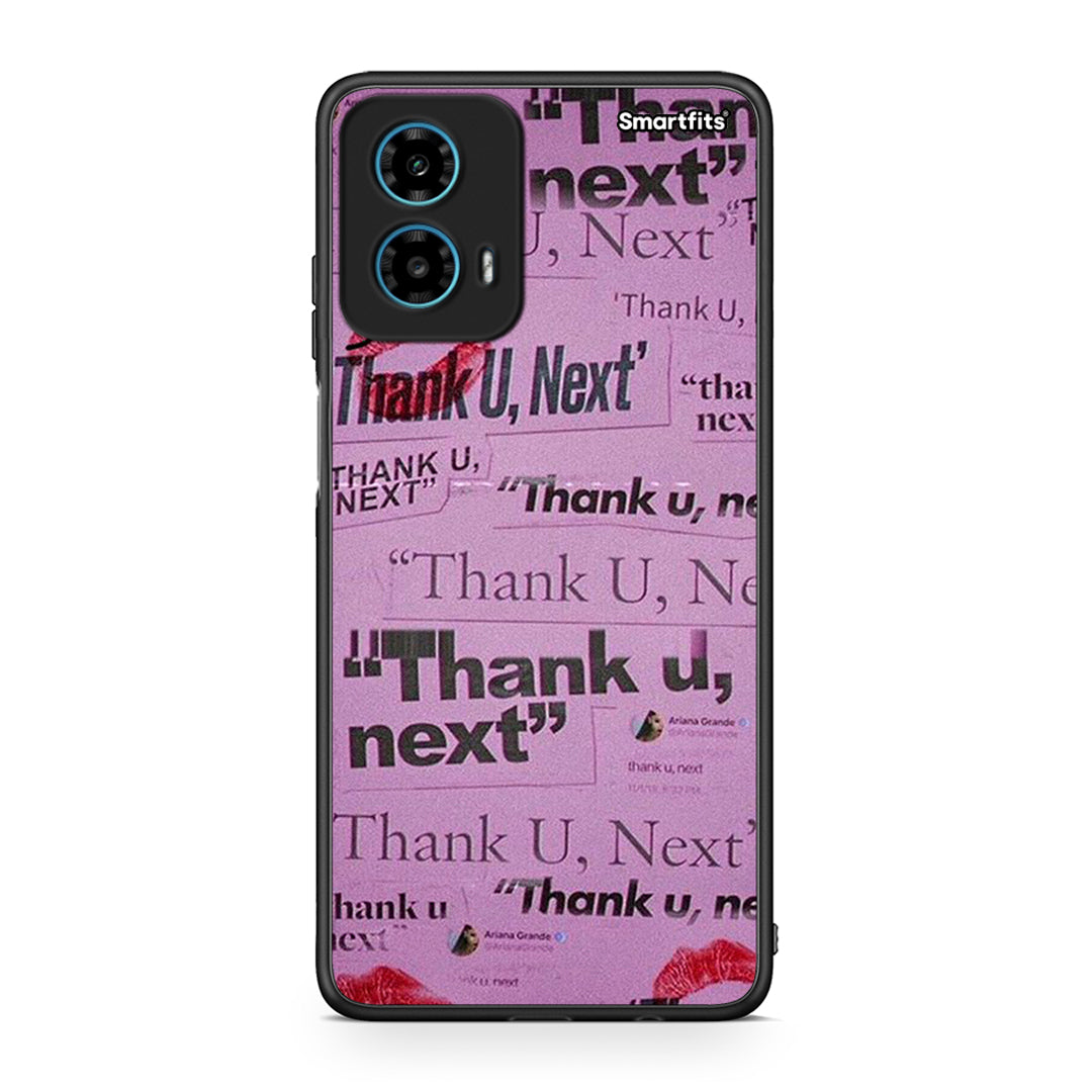 Motorola G34 5G Thank You Next Θήκη Αγίου Βαλεντίνου από τη Smartfits με σχέδιο στο πίσω μέρος και μαύρο περίβλημα | Smartphone case with colorful back and black bezels by Smartfits