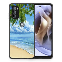 Thumbnail for Θήκη Motorola Moto G31 Beautiful Beach από τη Smartfits με σχέδιο στο πίσω μέρος και μαύρο περίβλημα | Motorola Moto G31 Beautiful Beach case with colorful back and black bezels