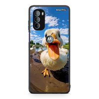 Thumbnail for Motorola Moto G31 Duck Face θήκη από τη Smartfits με σχέδιο στο πίσω μέρος και μαύρο περίβλημα | Smartphone case with colorful back and black bezels by Smartfits