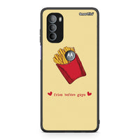 Thumbnail for Motorola Moto G31 Fries Before Guys Θήκη Αγίου Βαλεντίνου από τη Smartfits με σχέδιο στο πίσω μέρος και μαύρο περίβλημα | Smartphone case with colorful back and black bezels by Smartfits