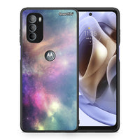 Thumbnail for Θήκη Motorola Moto G31 Rainbow Galaxy από τη Smartfits με σχέδιο στο πίσω μέρος και μαύρο περίβλημα | Motorola Moto G31 Rainbow Galaxy case with colorful back and black bezels