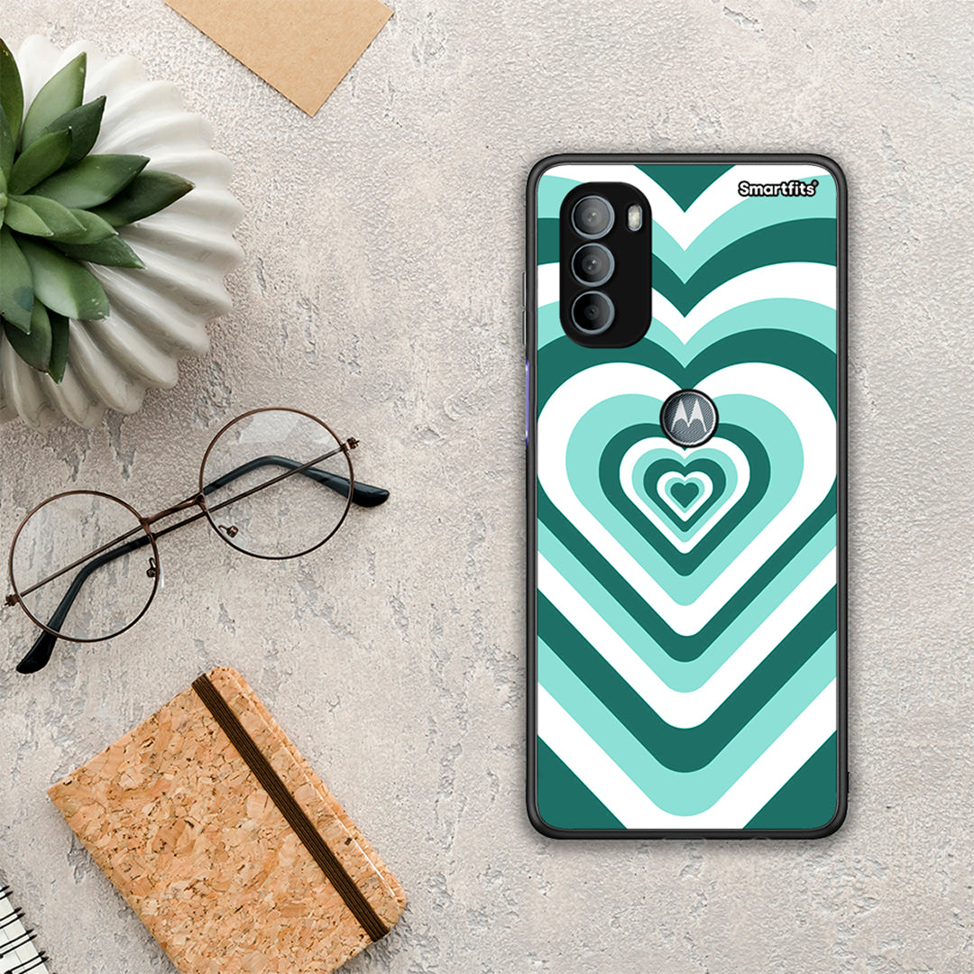 Green Hearts - Motorola Moto G31 case