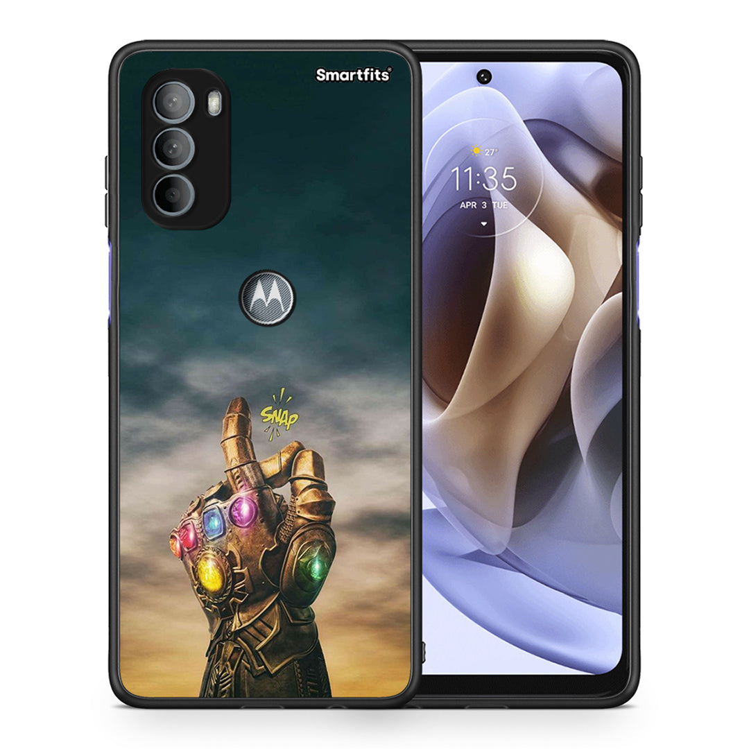 Θήκη Motorola Moto G31 Infinity Snap από τη Smartfits με σχέδιο στο πίσω μέρος και μαύρο περίβλημα | Motorola Moto G31 Infinity Snap case with colorful back and black bezels