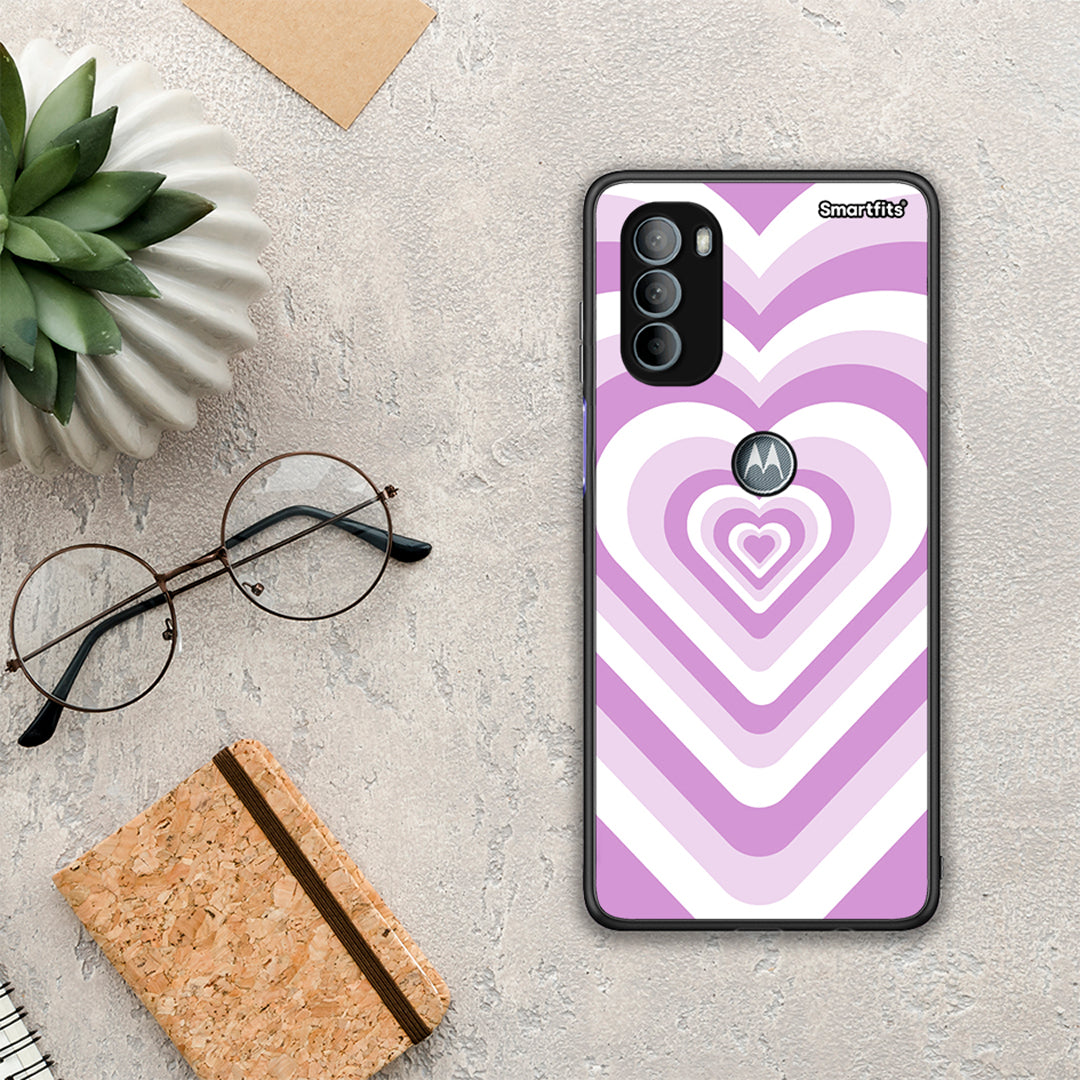 Lilac Hearts - Motorola Moto G31 θήκη