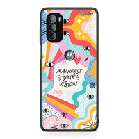 Thumbnail for Motorola Moto G31 Manifest Your Vision θήκη από τη Smartfits με σχέδιο στο πίσω μέρος και μαύρο περίβλημα | Smartphone case with colorful back and black bezels by Smartfits