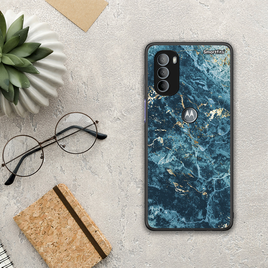 Marble Blue - Motorola Moto G31 case