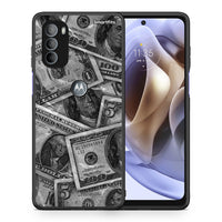 Thumbnail for Θήκη Motorola Moto G31 Money Dollars από τη Smartfits με σχέδιο στο πίσω μέρος και μαύρο περίβλημα | Motorola Moto G31 Money Dollars case with colorful back and black bezels
