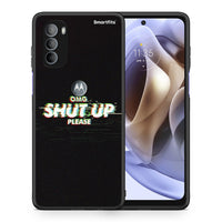 Thumbnail for Θήκη Motorola Moto G31 OMG ShutUp από τη Smartfits με σχέδιο στο πίσω μέρος και μαύρο περίβλημα | Motorola Moto G31 OMG ShutUp case with colorful back and black bezels