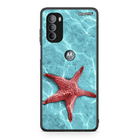 Thumbnail for Motorola Moto G31 Red Starfish Θήκη από τη Smartfits με σχέδιο στο πίσω μέρος και μαύρο περίβλημα | Smartphone case with colorful back and black bezels by Smartfits