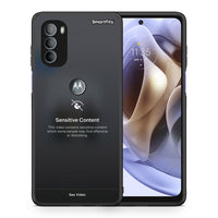 Thumbnail for Θήκη Motorola Moto G31 Sensitive Content από τη Smartfits με σχέδιο στο πίσω μέρος και μαύρο περίβλημα | Motorola Moto G31 Sensitive Content case with colorful back and black bezels