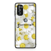 Thumbnail for Motorola Moto G31 Summer Daisies Θήκη από τη Smartfits με σχέδιο στο πίσω μέρος και μαύρο περίβλημα | Smartphone case with colorful back and black bezels by Smartfits