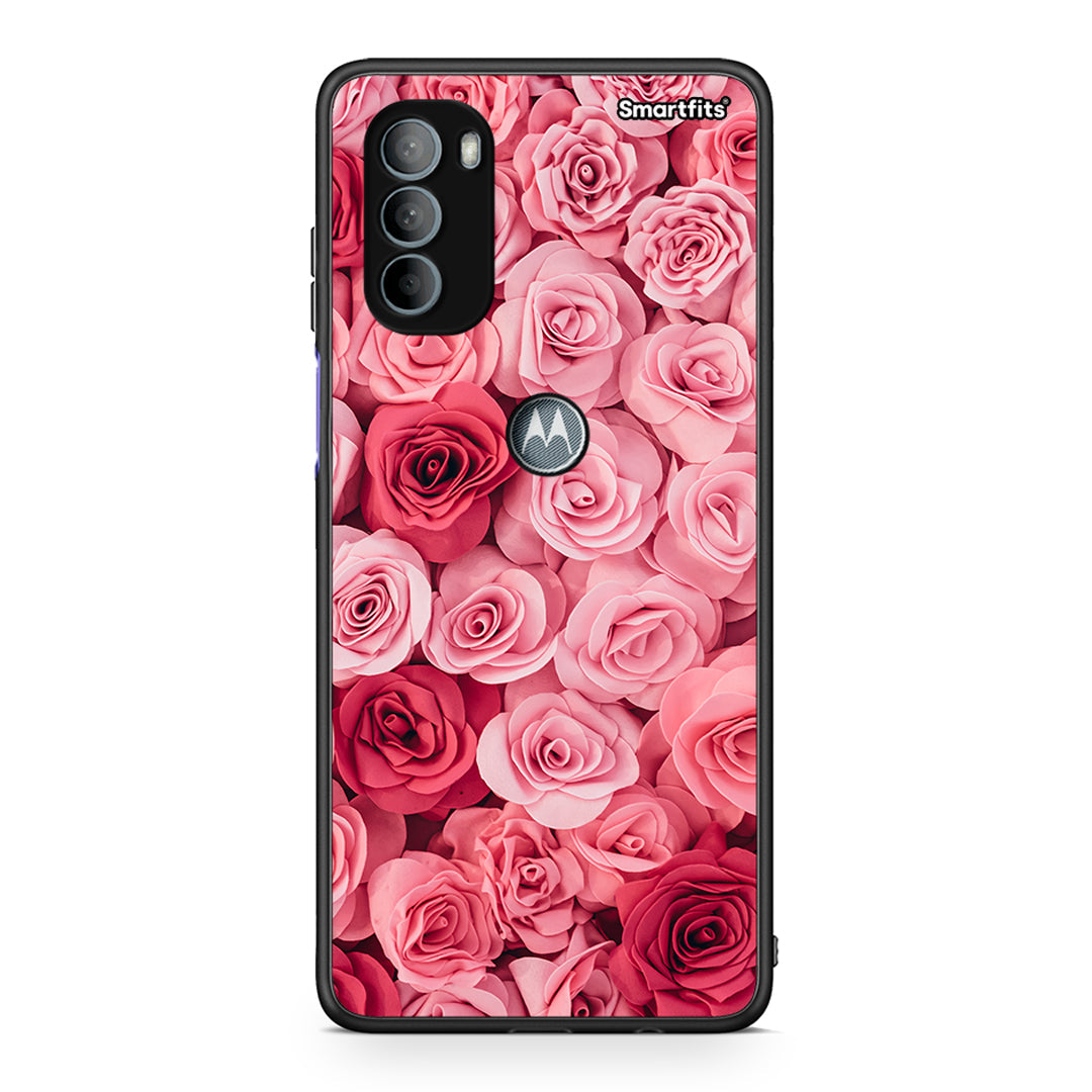 4 - Motorola Moto G31 RoseGarden Valentine case, cover, bumper