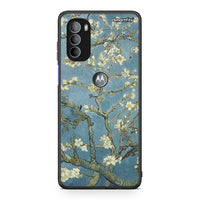 Thumbnail for Motorola Moto G31 White Blossoms θήκη από τη Smartfits με σχέδιο στο πίσω μέρος και μαύρο περίβλημα | Smartphone case with colorful back and black bezels by Smartfits
