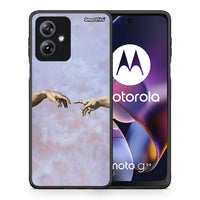 Thumbnail for Θήκη Motorola Moto G54 Adam Hand από τη Smartfits με σχέδιο στο πίσω μέρος και μαύρο περίβλημα | Motorola Moto G54 Adam Hand case with colorful back and black bezels