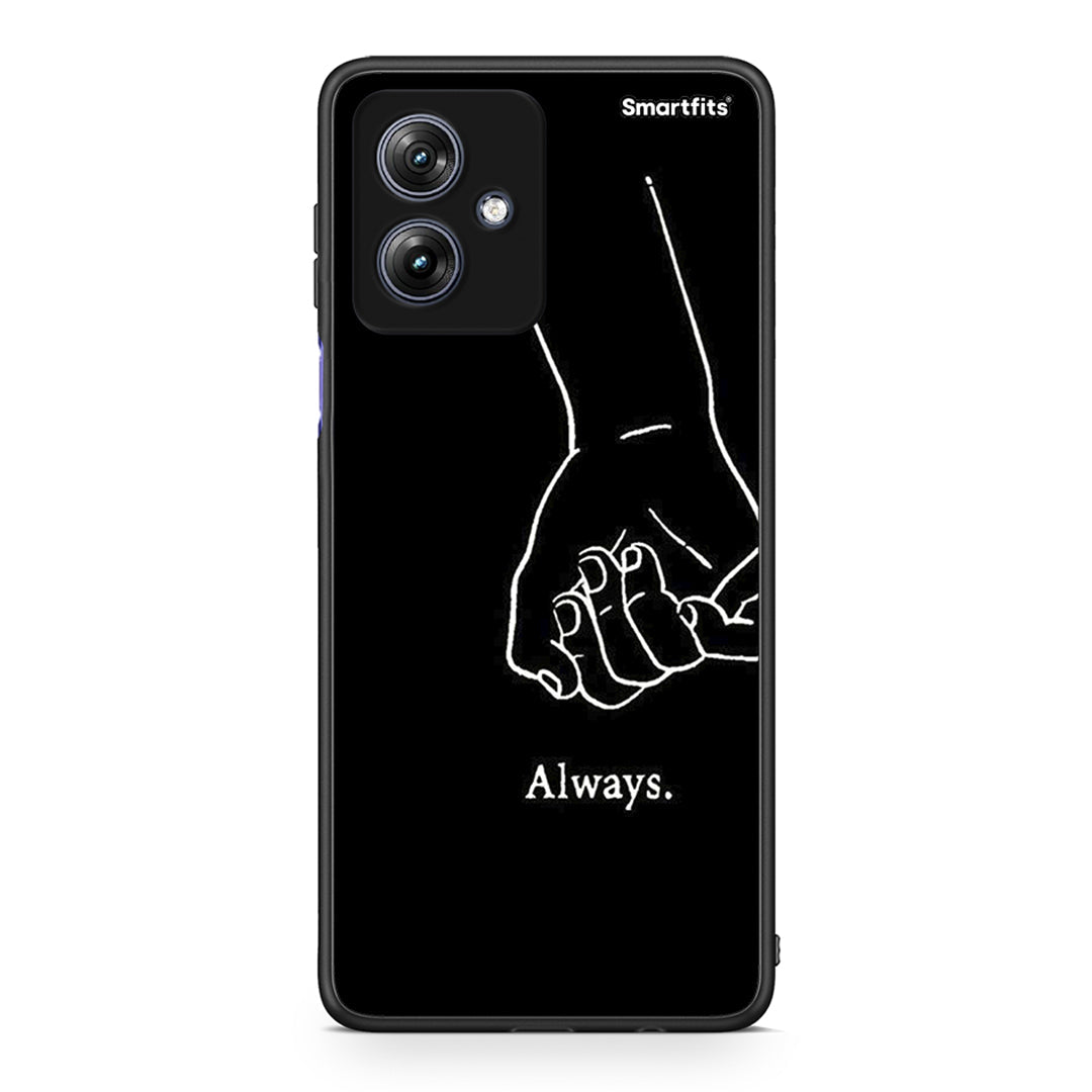 Motorola Moto G54 Always & Forever 1 Θήκη Αγίου Βαλεντίνου από τη Smartfits με σχέδιο στο πίσω μέρος και μαύρο περίβλημα | Smartphone case with colorful back and black bezels by Smartfits
