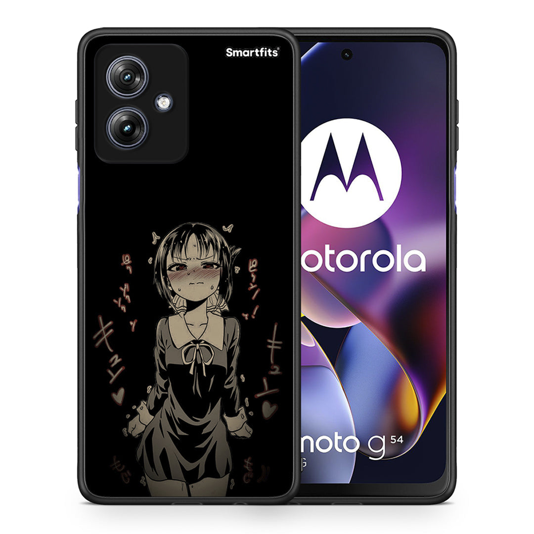 Θήκη Motorola Moto G54 Anime Girl από τη Smartfits με σχέδιο στο πίσω μέρος και μαύρο περίβλημα | Motorola Moto G54 Anime Girl case with colorful back and black bezels