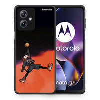 Thumbnail for Θήκη Motorola Moto G54 Basketball Hero από τη Smartfits με σχέδιο στο πίσω μέρος και μαύρο περίβλημα | Motorola Moto G54 Basketball Hero case with colorful back and black bezels