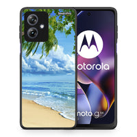 Thumbnail for Θήκη Motorola Moto G54 Beautiful Beach από τη Smartfits με σχέδιο στο πίσω μέρος και μαύρο περίβλημα | Motorola Moto G54 Beautiful Beach case with colorful back and black bezels