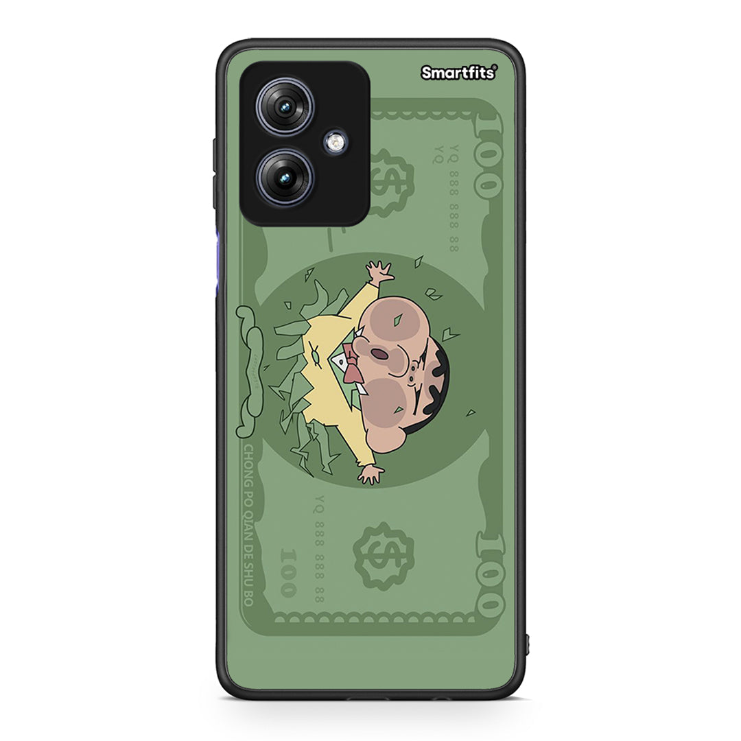 Motorola Moto G54 Big Money Θήκη Αγίου Βαλεντίνου από τη Smartfits με σχέδιο στο πίσω μέρος και μαύρο περίβλημα | Smartphone case with colorful back and black bezels by Smartfits