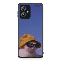 Thumbnail for Motorola Moto G54 Cat Diva θήκη από τη Smartfits με σχέδιο στο πίσω μέρος και μαύρο περίβλημα | Smartphone case with colorful back and black bezels by Smartfits