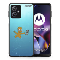 Thumbnail for Θήκη Motorola Moto G54 Chasing Money από τη Smartfits με σχέδιο στο πίσω μέρος και μαύρο περίβλημα | Motorola Moto G54 Chasing Money case with colorful back and black bezels