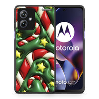 Thumbnail for Θήκη Motorola Moto G54 Christmas Bubbles από τη Smartfits με σχέδιο στο πίσω μέρος και μαύρο περίβλημα | Motorola Moto G54 Christmas Bubbles case with colorful back and black bezels