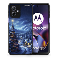 Thumbnail for Θήκη Motorola Moto G54 Christmas Scenery από τη Smartfits με σχέδιο στο πίσω μέρος και μαύρο περίβλημα | Motorola Moto G54 Christmas Scenery case with colorful back and black bezels