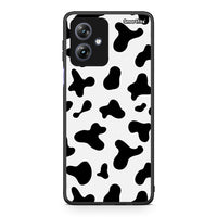 Thumbnail for Motorola Moto G54 Cow Print θήκη από τη Smartfits με σχέδιο στο πίσω μέρος και μαύρο περίβλημα | Smartphone case with colorful back and black bezels by Smartfits
