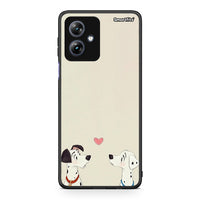 Thumbnail for Motorola Moto G54 Dalmatians Love θήκη από τη Smartfits με σχέδιο στο πίσω μέρος και μαύρο περίβλημα | Smartphone case with colorful back and black bezels by Smartfits