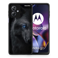 Thumbnail for Θήκη Motorola Moto G54 Dark Wolf από τη Smartfits με σχέδιο στο πίσω μέρος και μαύρο περίβλημα | Motorola Moto G54 Dark Wolf case with colorful back and black bezels