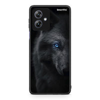 Thumbnail for Motorola Moto G54 Dark Wolf θήκη από τη Smartfits με σχέδιο στο πίσω μέρος και μαύρο περίβλημα | Smartphone case with colorful back and black bezels by Smartfits
