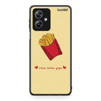 Thumbnail for Motorola Moto G54 Fries Before Guys Θήκη Αγίου Βαλεντίνου από τη Smartfits με σχέδιο στο πίσω μέρος και μαύρο περίβλημα | Smartphone case with colorful back and black bezels by Smartfits