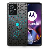 Thumbnail for Θήκη Motorola Moto G54 Hexagonal Geometric από τη Smartfits με σχέδιο στο πίσω μέρος και μαύρο περίβλημα | Motorola Moto G54 Hexagonal Geometric case with colorful back and black bezels