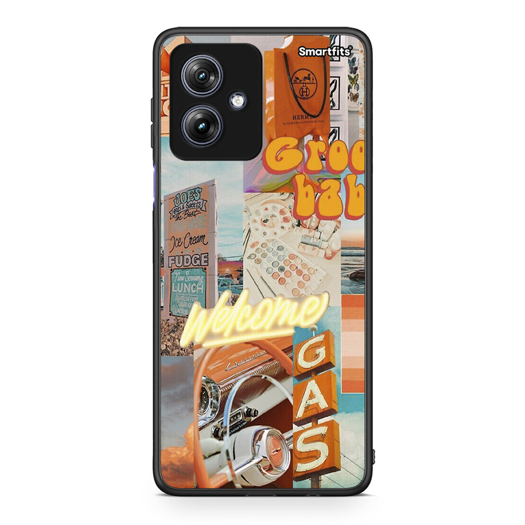 Motorola Moto G54 Groovy Babe Θήκη Αγίου Βαλεντίνου από τη Smartfits με σχέδιο στο πίσω μέρος και μαύρο περίβλημα | Smartphone case with colorful back and black bezels by Smartfits