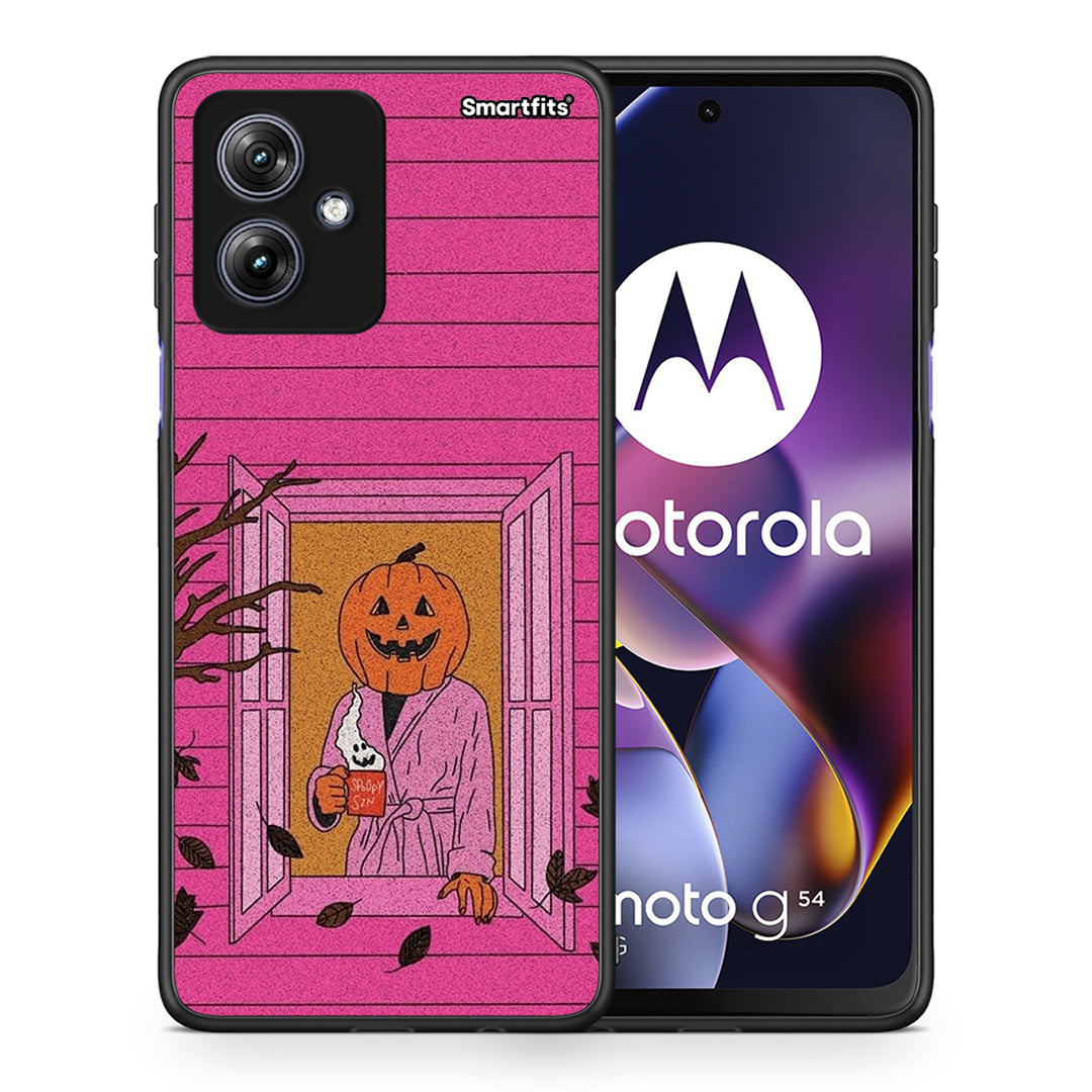 Halloween Pumpkin Lady - Motorola Moto G54 case