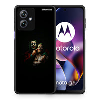 Thumbnail for Θήκη Motorola Moto G54 Clown Hero από τη Smartfits με σχέδιο στο πίσω μέρος και μαύρο περίβλημα | Motorola Moto G54 Clown Hero case with colorful back and black bezels