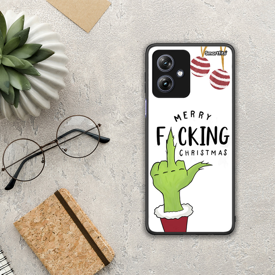 Merry F Xmas - Motorola Moto G54 case