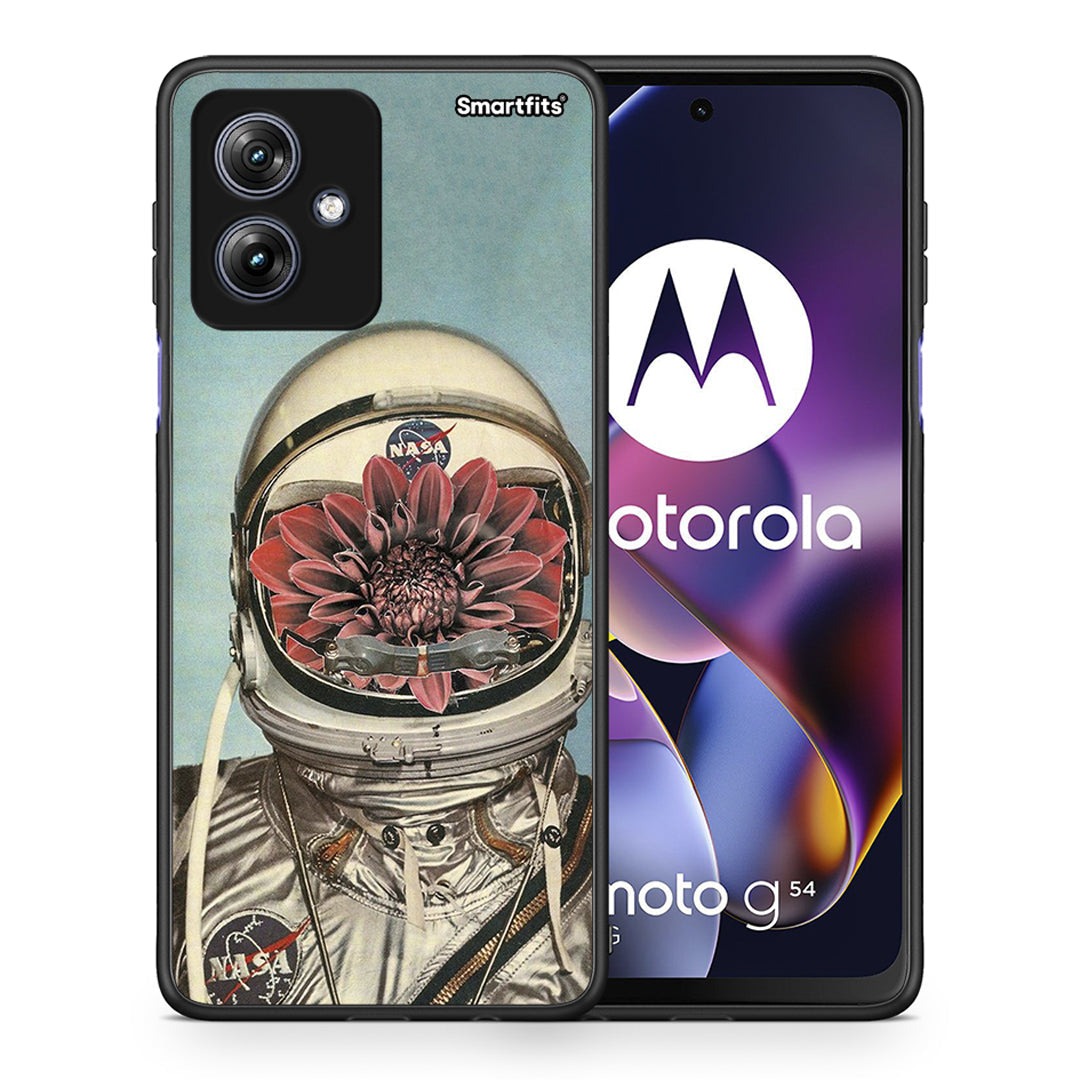 Θήκη Motorola Moto G54 Nasa Bloom από τη Smartfits με σχέδιο στο πίσω μέρος και μαύρο περίβλημα | Motorola Moto G54 Nasa Bloom case with colorful back and black bezels