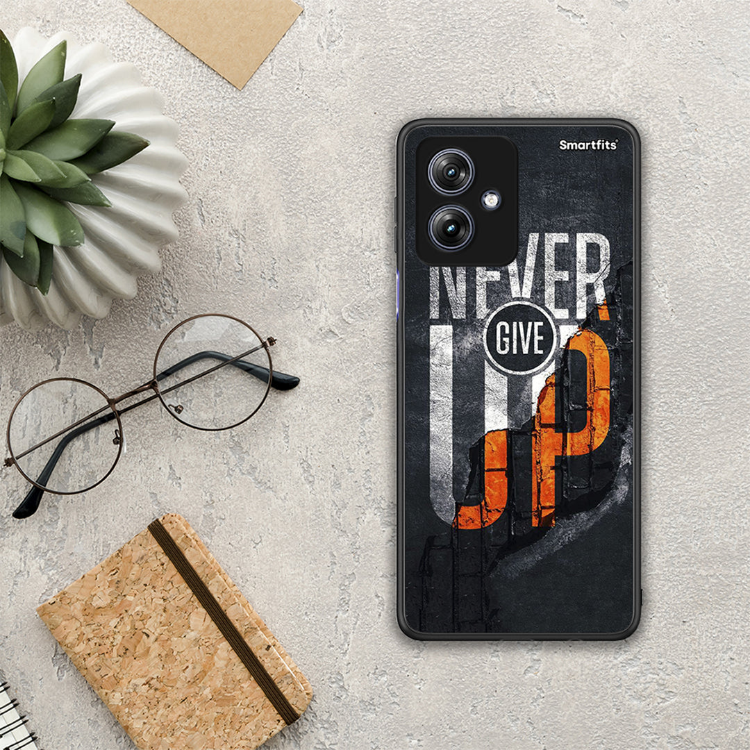Never Give Up - Motorola Moto G54 θήκη
