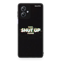 Thumbnail for Motorola Moto G54 OMG ShutUp θήκη από τη Smartfits με σχέδιο στο πίσω μέρος και μαύρο περίβλημα | Smartphone case with colorful back and black bezels by Smartfits