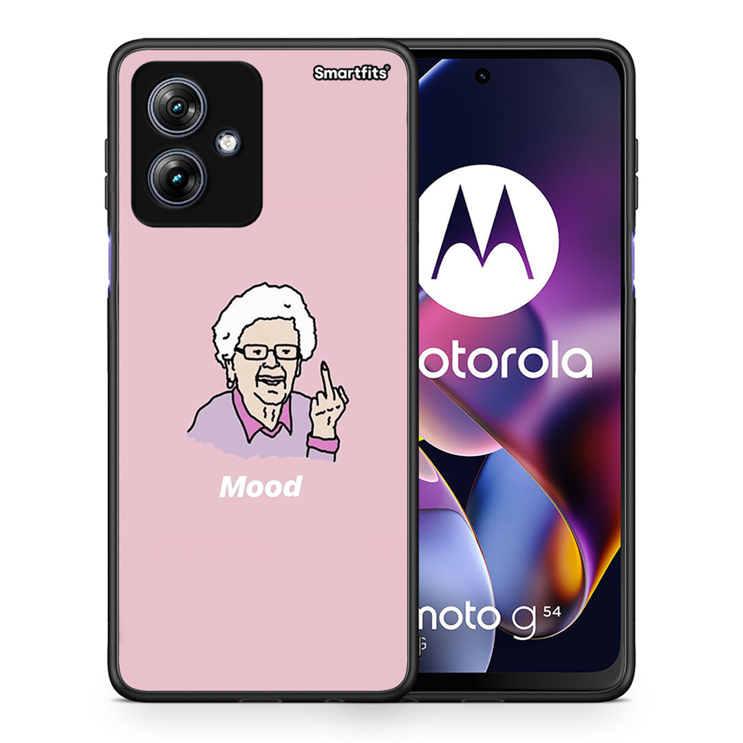 Θήκη Motorola Moto G54 Mood PopArt από τη Smartfits με σχέδιο στο πίσω μέρος και μαύρο περίβλημα | Motorola Moto G54 Mood PopArt case with colorful back and black bezels