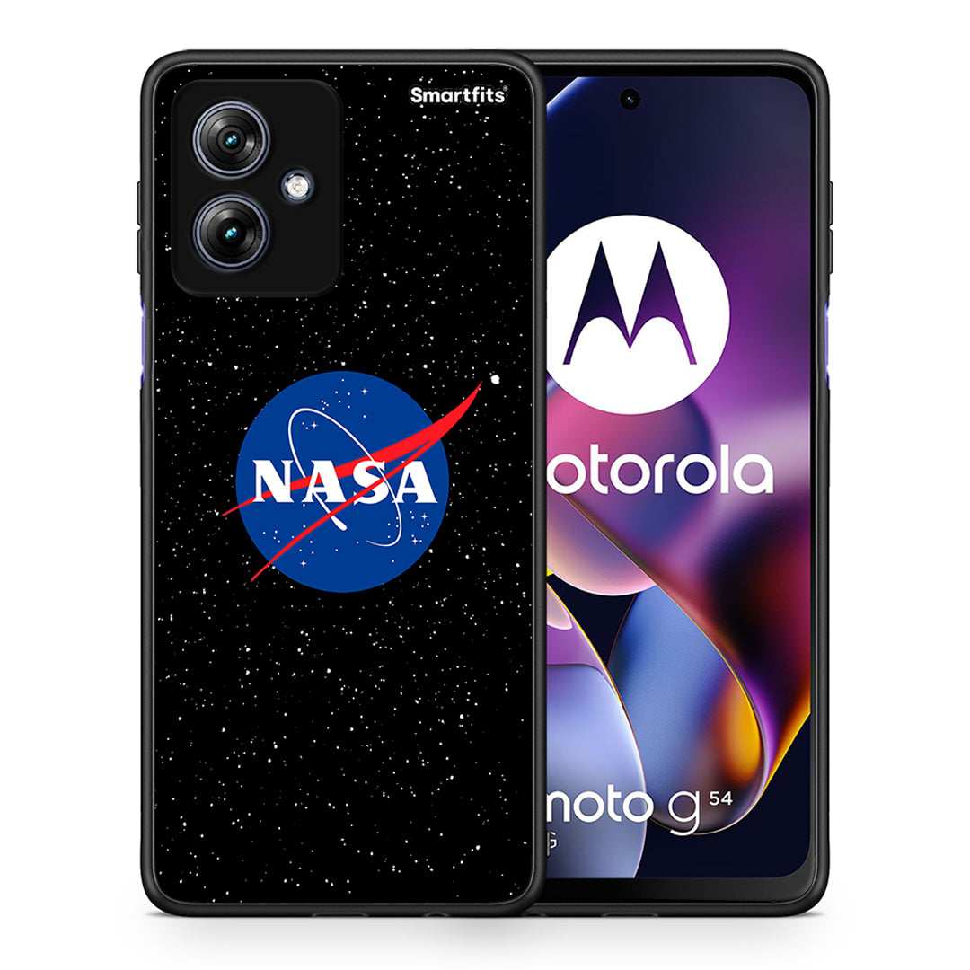 Θήκη Motorola Moto G54 NASA PopArt από τη Smartfits με σχέδιο στο πίσω μέρος και μαύρο περίβλημα | Motorola Moto G54 NASA PopArt case with colorful back and black bezels