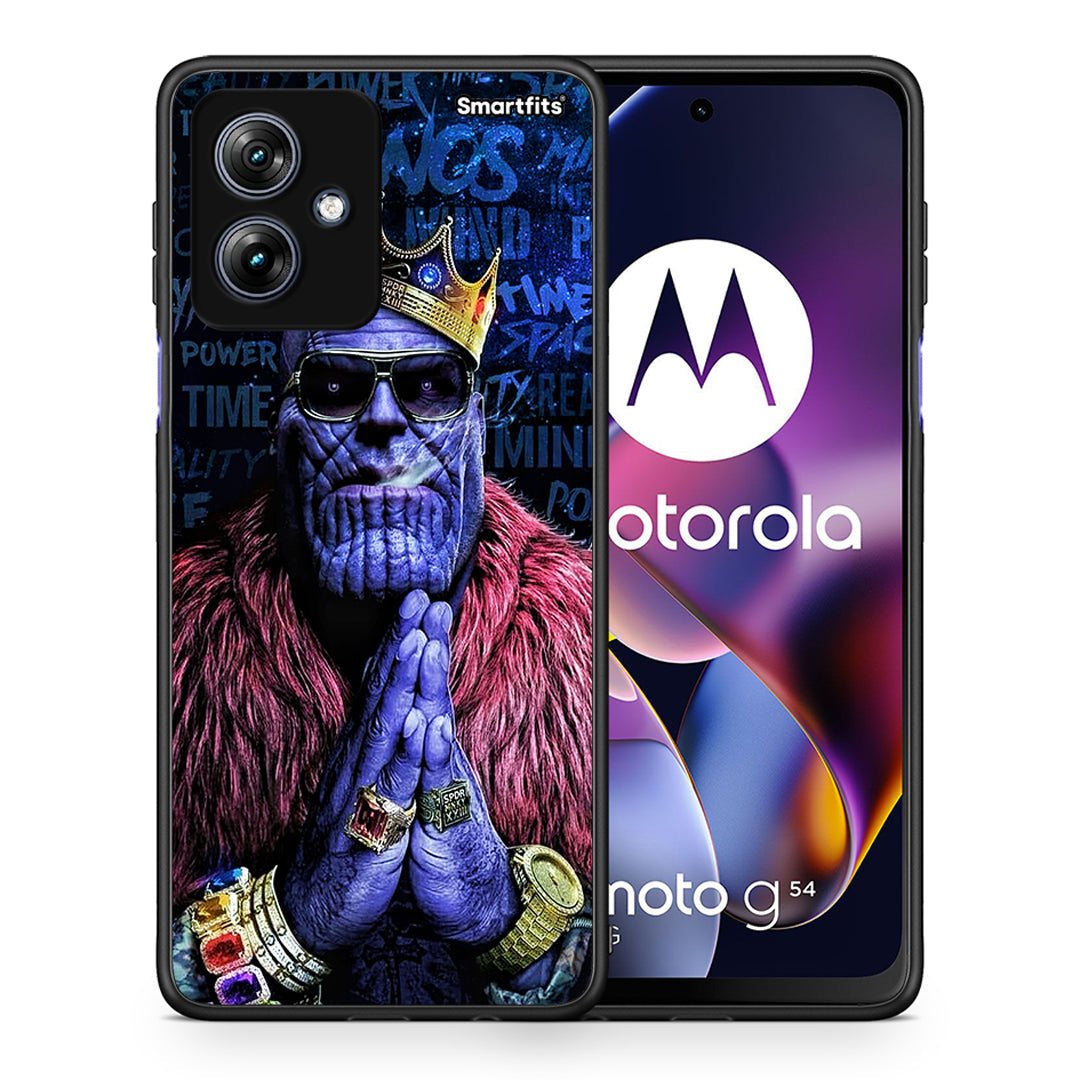 Θήκη Motorola Moto G54 Thanos PopArt από τη Smartfits με σχέδιο στο πίσω μέρος και μαύρο περίβλημα | Motorola Moto G54 Thanos PopArt case with colorful back and black bezels