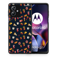 Thumbnail for Θήκη Motorola Moto G54 Hungry Random από τη Smartfits με σχέδιο στο πίσω μέρος και μαύρο περίβλημα | Motorola Moto G54 Hungry Random case with colorful back and black bezels