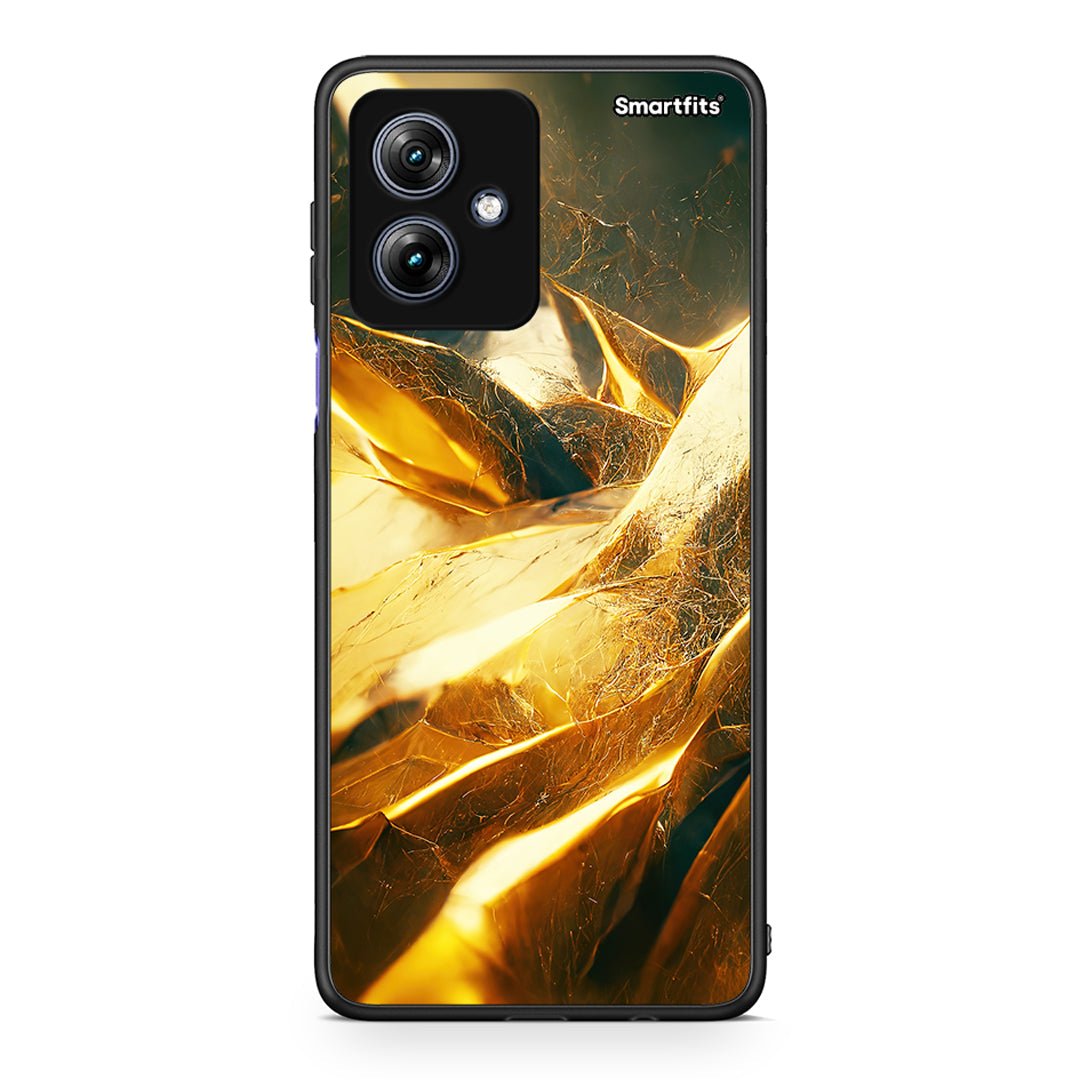 Motorola Moto G54 Real Gold θήκη από τη Smartfits με σχέδιο στο πίσω μέρος και μαύρο περίβλημα | Smartphone case with colorful back and black bezels by Smartfits