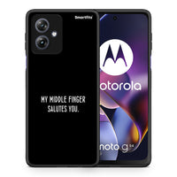 Thumbnail for Θήκη Motorola Moto G54 Salute από τη Smartfits με σχέδιο στο πίσω μέρος και μαύρο περίβλημα | Motorola Moto G54 Salute case with colorful back and black bezels