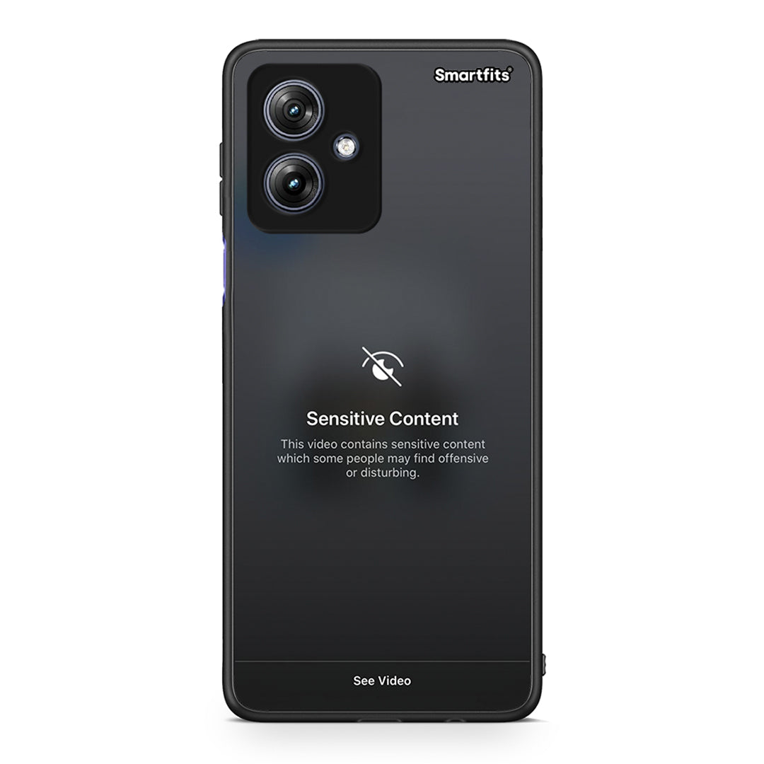 Motorola Moto G54 Sensitive Content θήκη από τη Smartfits με σχέδιο στο πίσω μέρος και μαύρο περίβλημα | Smartphone case with colorful back and black bezels by Smartfits