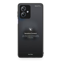 Thumbnail for Motorola Moto G54 Sensitive Content θήκη από τη Smartfits με σχέδιο στο πίσω μέρος και μαύρο περίβλημα | Smartphone case with colorful back and black bezels by Smartfits